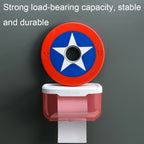 Punch-free Bathroom Transparent Waterproof Tissue Box Toilet Wall-mounted Storage Rack — view 11