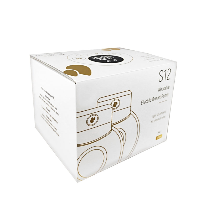 Electric Wearable Breast Pump With 2 Modes & 9 Levels Suction Adjustable, S12 Double — view 12