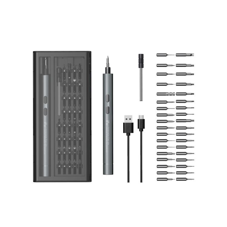 IFu 42-In-1 Electric Screwdriver Set Precisions USB Fast Charging Screw Driver With LED Work Light