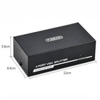 FJGEAR FJ-2004 VGA Splitter 1 In 4 Out Computer Vedio Output Splitter, EU Plug