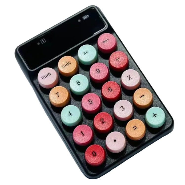 Q3 2.4G Mini Wireless Office Digital Keyboard Cash Register Financial Accounting Password Keypad — Pink