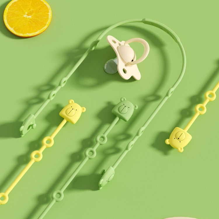 Bear Silicone Pacifier Chain Toddler Teether Toy Anti-fall Rope Pacifier Clip — view 4