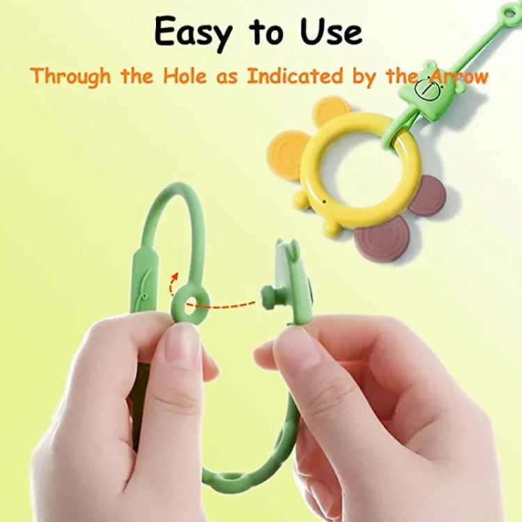 Bear Silicone Pacifier Chain Toddler Teether Toy Anti-fall Rope Pacifier Clip — view 7