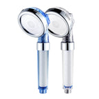 Water Filter Shower Head Home PP Cotton Filter Booster Handheld Lotus Flush — Transparent+3 Filter