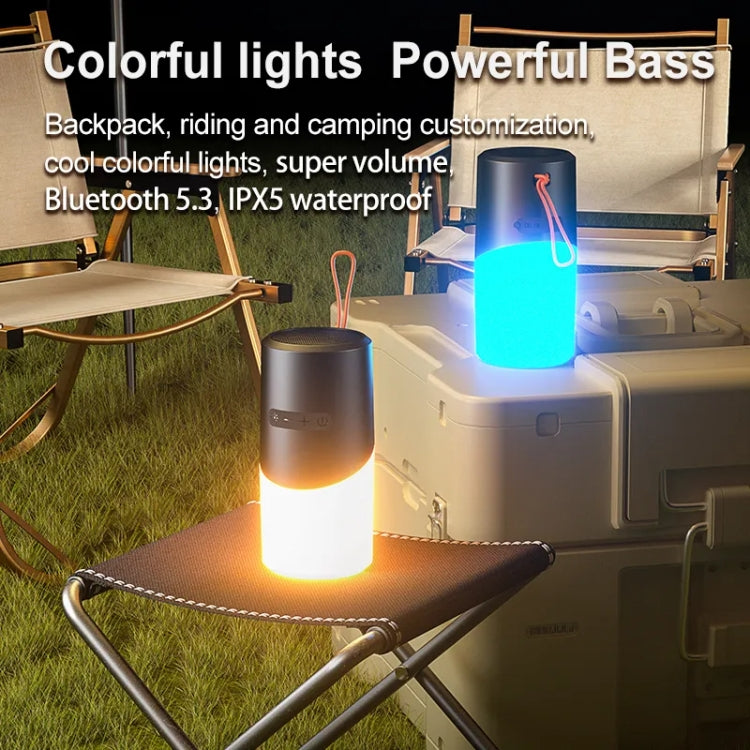 Wireless Bluetooth Speaker With RGB Light Waterproof Stereo Atmosphere Light — view 3