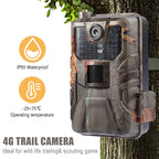 36MP 4K 4G Hunting Camera With APP Remote Mobile Phone Control To View Photos / Video At Any Time