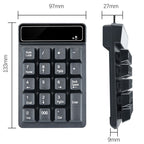 K3 19 Key 2.4G Wireless Mini Digital Keyboard Suspension Machinery Keypad