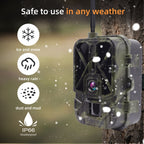4K 4G Outdoor Track Camera Remote Mobile Phone Control To View Photos / Video At Any Time