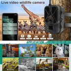 4K 4G Outdoor Track Camera Remote Mobile Phone Control To View Photos / Video At Any Time