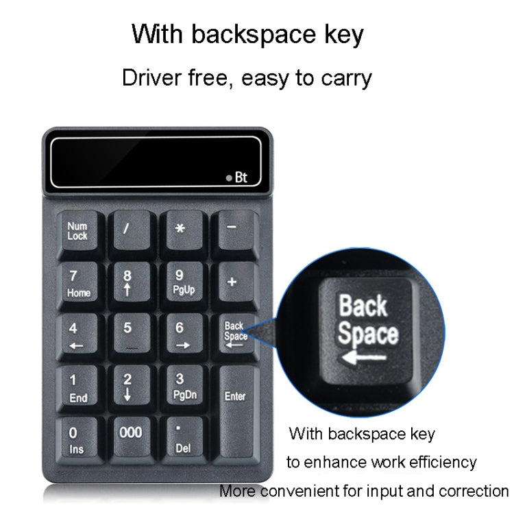 K6 19 Key Mini Wireless Bluetooth Digital Keyboard Suspended Mechanical Universal Keypad 4.0