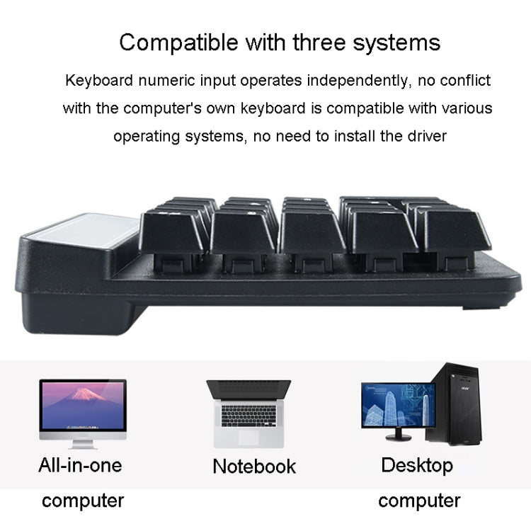 K6 19 Key Mini Wireless Bluetooth Digital Keyboard Suspended Mechanical Universal Keypad 4.0