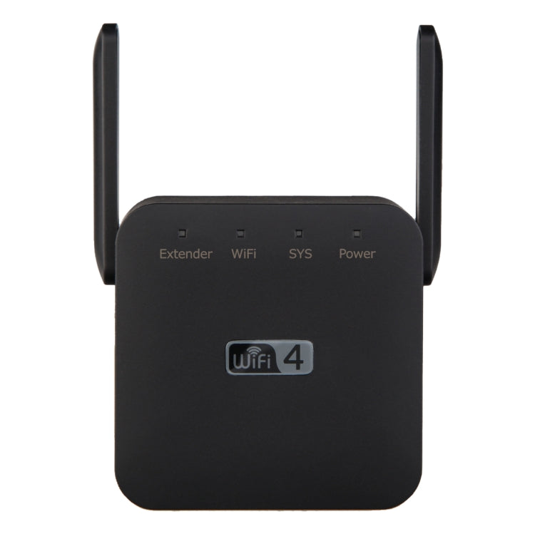2.4G 300M Wi-Fi Amplifier Long Range WiFi Repeater Wireless Signal Booster — US Plug Black