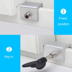 Child Safety Protection Screen Window Limiter Sliding Door Latch With Key — view 10