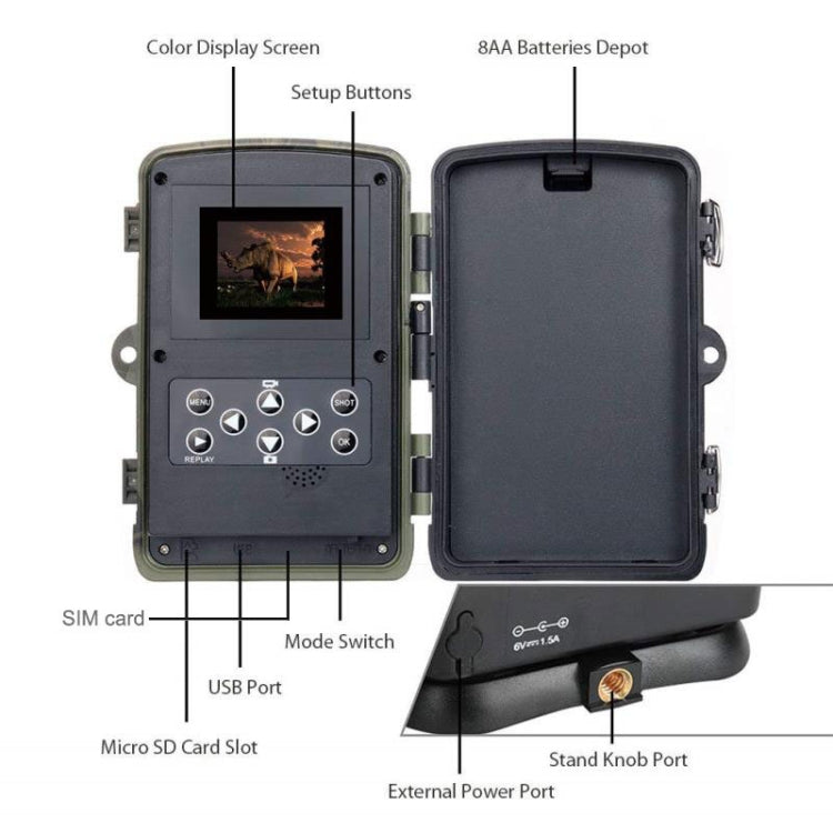 2.7K Outdoor Tracking Camera Infrared Night Vision Monitoring Hunting Camera