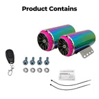 Motorcycle Subwoofer Color-Coated Audio Exhaust Pipe Simulator