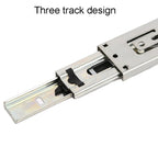 1 Pair Thickened Three Sections Ball Slide Mute Drawer Track Rail — view 5