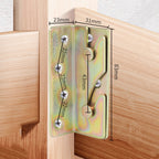 Bed Hinge Pendant Bed Accessories Furniture Hardware Corner Code With Screws — Standard