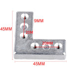 90 Degree Aluminum Frame Fixed Connection Angle Code Angle Iron Furniture Fittings — view 4