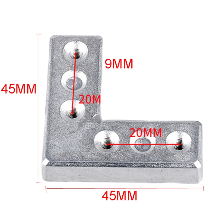 90 Degree Aluminum Frame Fixed Connection Angle Code Angle Iron Furniture Fittings — view 4