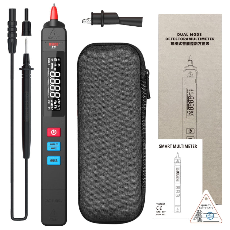 BSIDE Z5 Smart Pen Multimeter Backlight LCD 6000 Counts Auto Voltage Detector — view 14