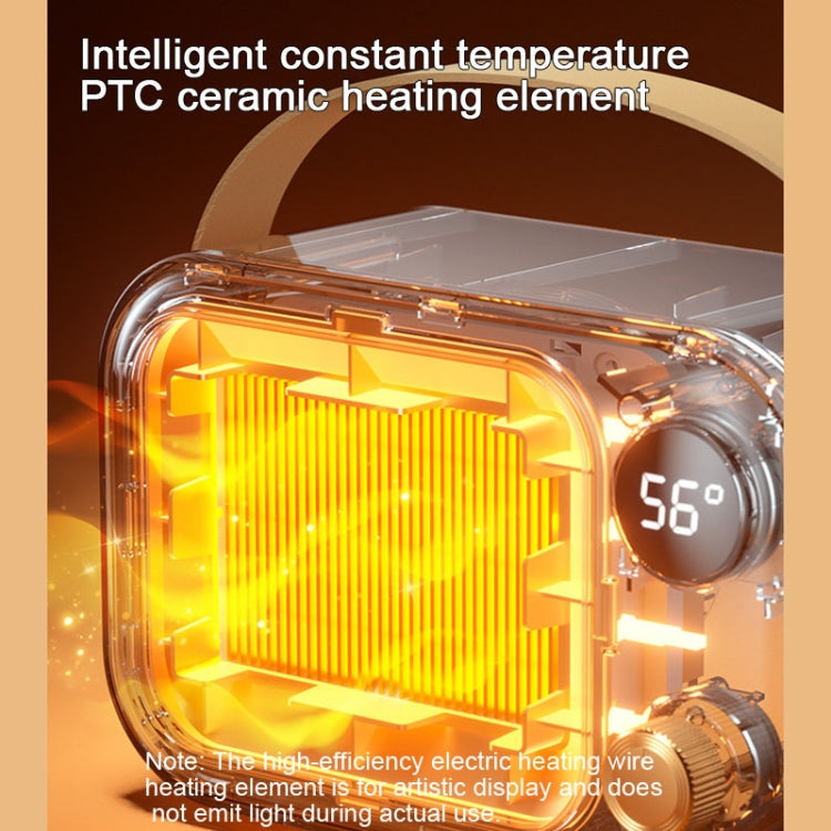 1200W Electric Heater Winter Hand Warmer with Screen Display,EU Plug