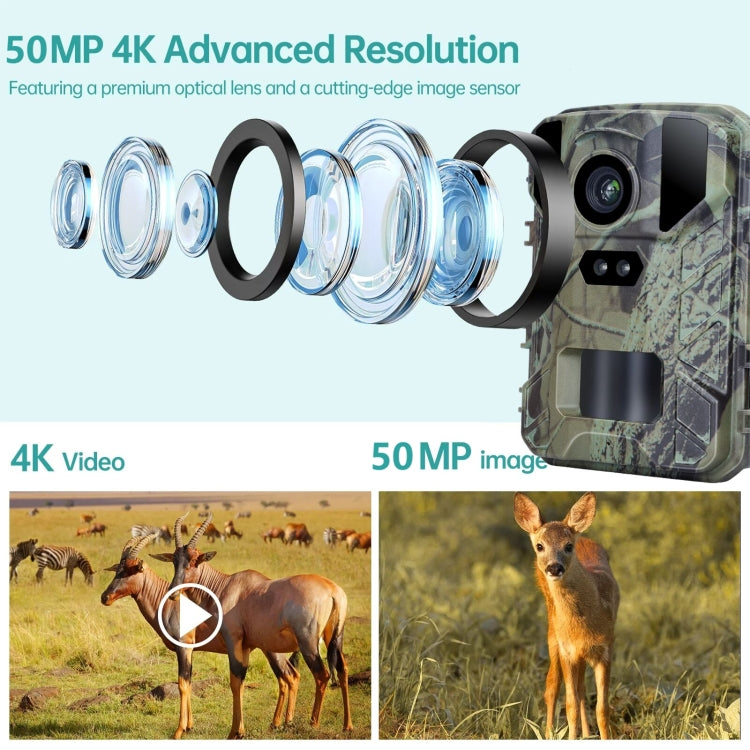 Mini Wildlife Hunting Camera 50MP/4K Keep Way Night Vision Infrared Camera