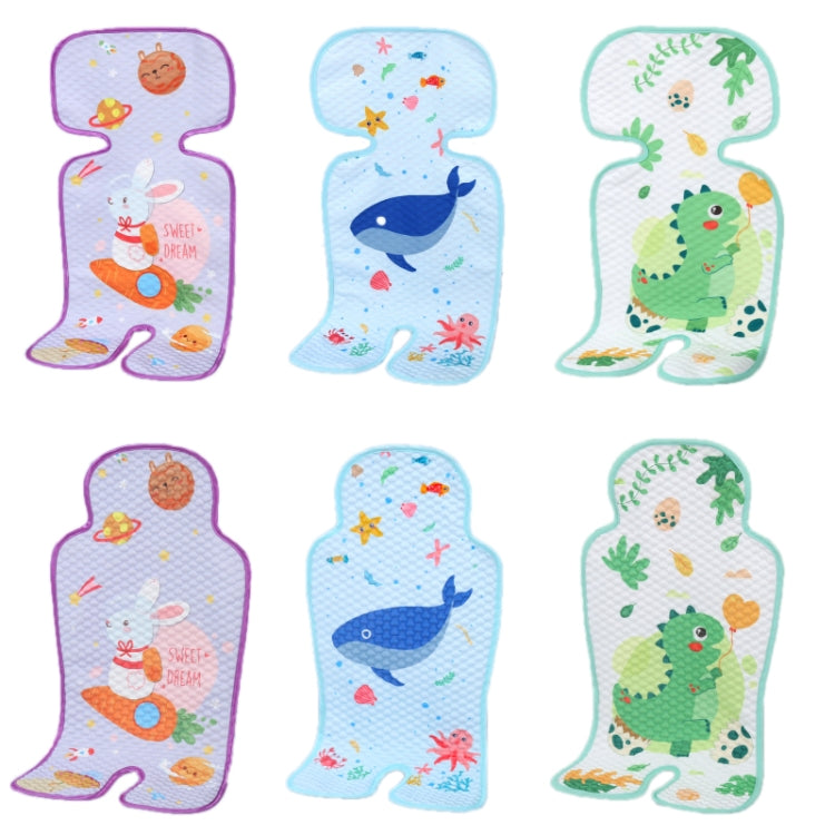 Baby Stroller Mat Seat Cushion Safety Seat Ice Silk Cushion — Universal Little Green Dragon