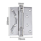 2pcs /Set 4 Inch Stainless Steel Hinge Free Slotting Door Switch Hinge — view 2
