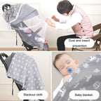 Anti-exposure Nursing Pad Outdoor Fig Leaf Stroller Mosquito Net — view 13