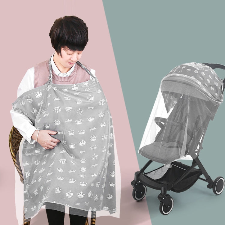 Anti-exposure Nursing Pad Outdoor Fig Leaf Stroller Mosquito Net — view 14