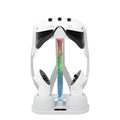 For Meta Quest 3 VR Glasses Charging Base Storage Bracket with Cool RGB Light