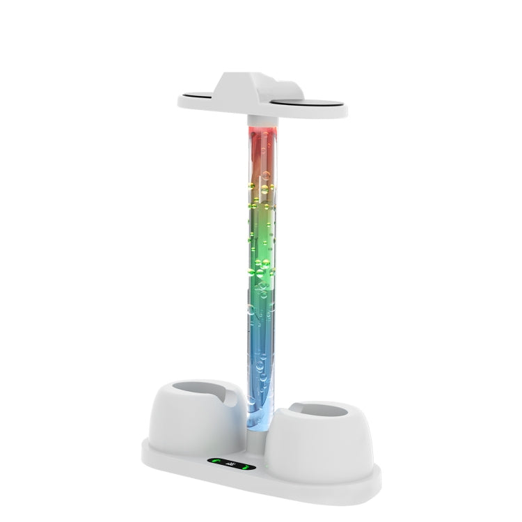 For Meta Quest 3 VR Glasses Charging Base Storage Bracket with Cool RGB Light