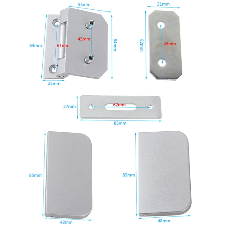 Glass Door Partition Hinge Furniture Housing Door Fittings — Space Aluminum