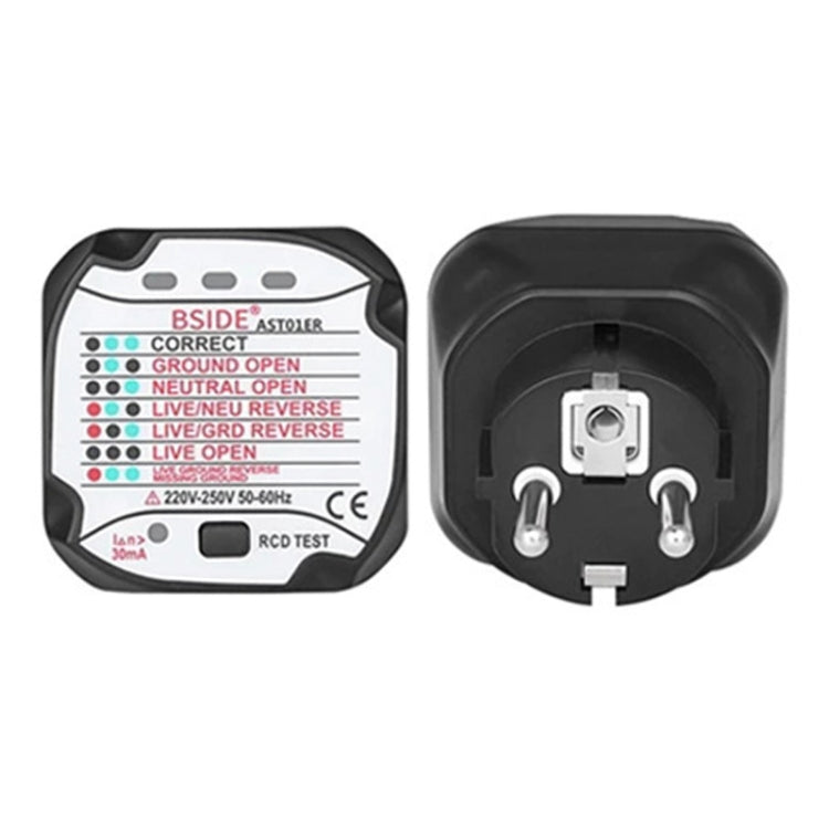 BSIDE AST01 Plug Power Tester Electrical Socket Detector — EU Plug