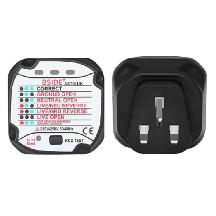 BSIDE AST01 Plug Power Tester Electrical Socket Detector — UK Plug