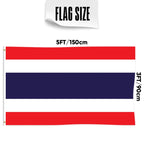 90 x 150cm Thailand Flag No. 4 Polyester Decorative Flag — Thailand