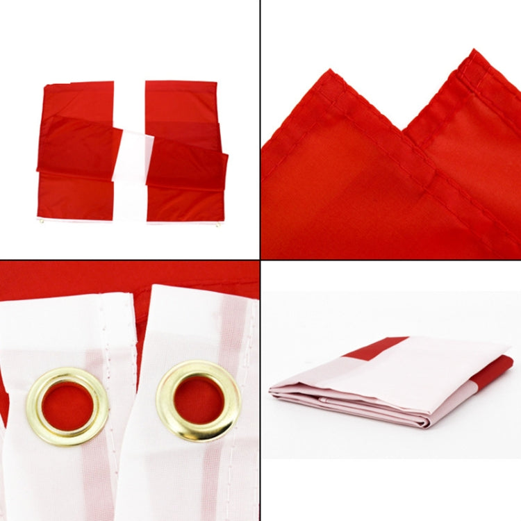 90 x 150cm Danish Flag No. 4 Polyester Flag — view 3