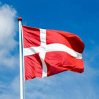 90 x 150cm Danish Flag No. 4 Polyester Flag — view 4
