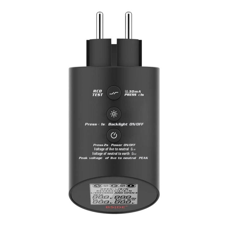 BSIDE ASTS Circuit Analyzer Plug Power Tester — US Plug