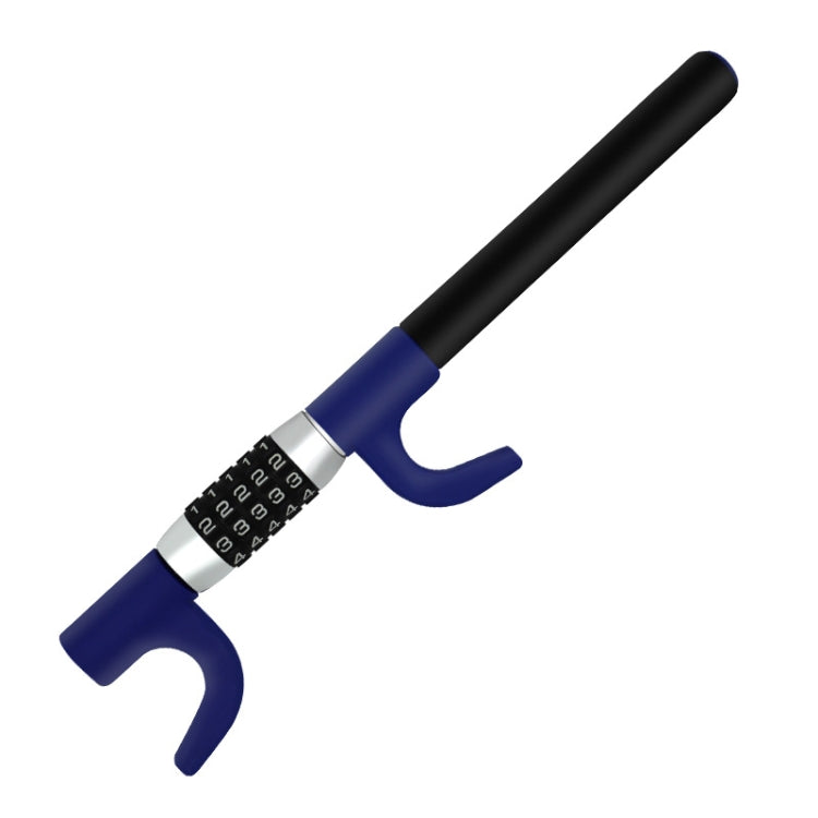 Car Anti-Theft Steering Wheel Retractable Adjustable Code Lock — Black