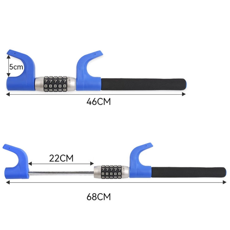Car Anti-Theft Steering Wheel Retractable Adjustable Code Lock
