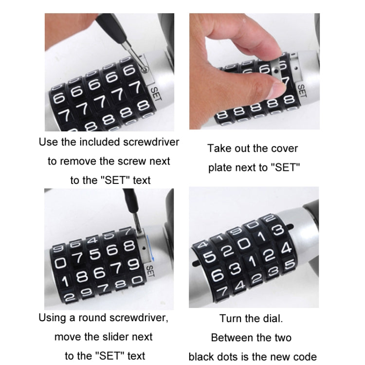 Car Anti-Theft Steering Wheel Retractable Adjustable Code Lock