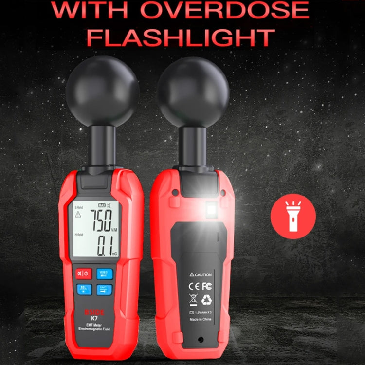 BSIDE K7 Handheld Electromagnetic Radiation Detector Electromagnetic Wave Tester — view 7