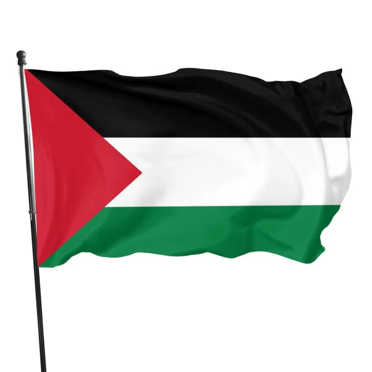 Palestine Flag No. 4 Polyester Fabric Decorative Flag