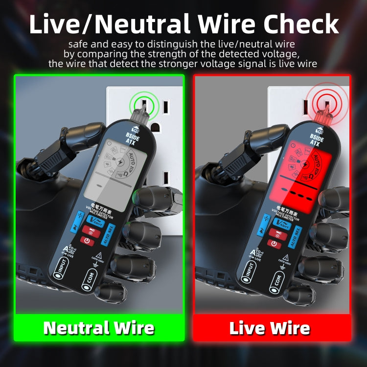 BSIDE A1X Charging Model Mini Digital Electric Pen Intelligent Automatic Merit Multimeter — view 12