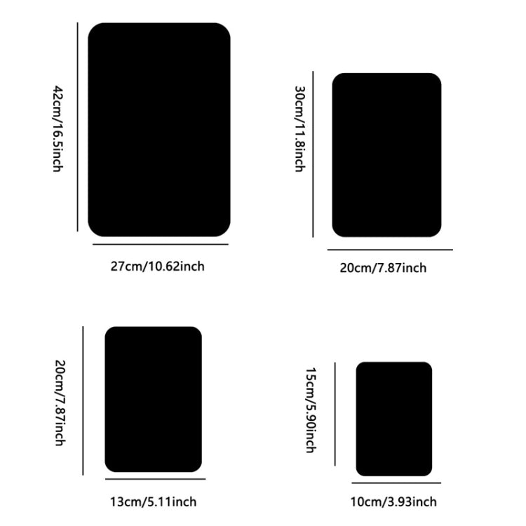 Round Corner Models Rectangle Acrylic Mirror Stereo Wall Stickers Home Decoration Soft Mirror — view 13