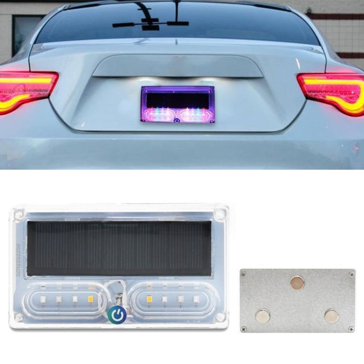 Car Solar Warning Light Anti-rear Collision LED Tail Light