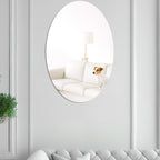 Oval Acrylic Mirror Stereo Wall Stickers Home Decoration Soft Mirror — view 14