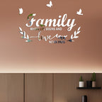 Acrylic Familylove Stereoscopic Mirror Wall Stickers Home Self-Adhesive Decorative Soft Mirror — view 7