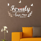 Acrylic Familylove Stereoscopic Mirror Wall Stickers Home Self-Adhesive Decorative Soft Mirror — view 8